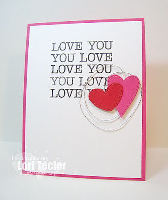 Love You card-designed by Lori Tecler/Inking Aloud-stamps and dies from Lil' Inker Designs