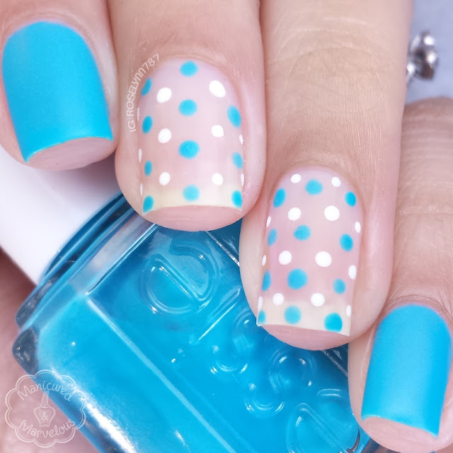 40 Great Nail Art Ideas - Teal Negative Space