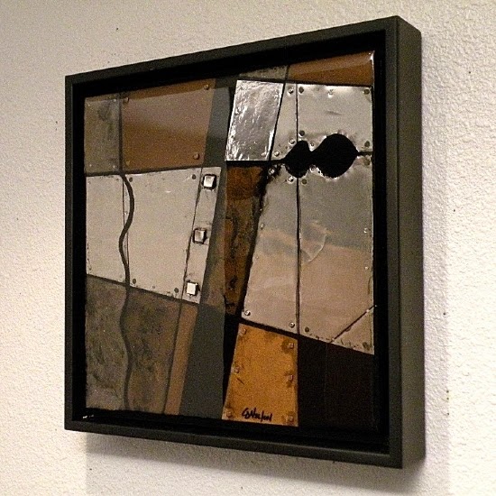 Mixed Media Artists International: Mixed Media,Metal Abstract Painting