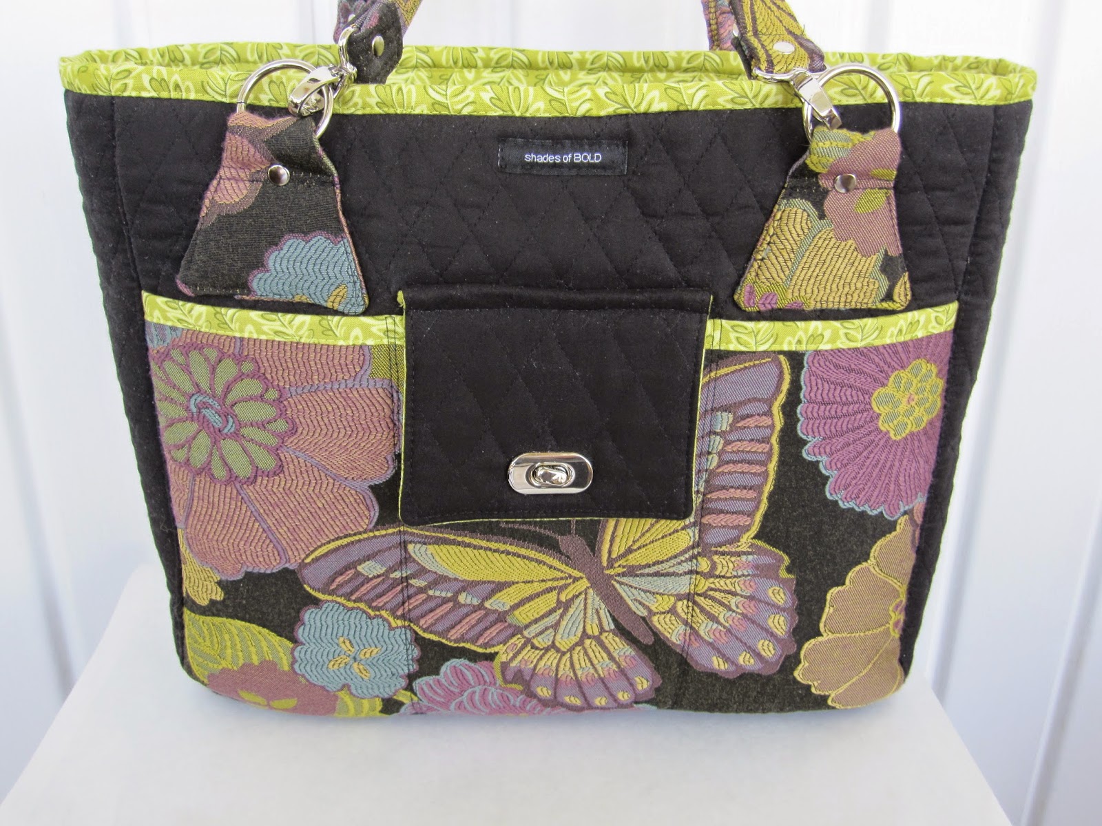 shades of BOLD Two Stow It All Totes, One in Faux Leather and One in