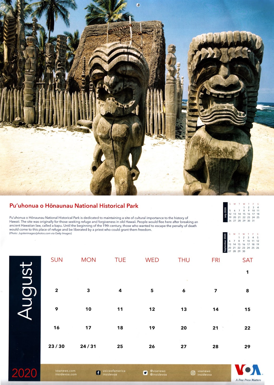 SOUTH EAST ASIA DXING: VOA Calendar for August 2020