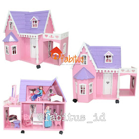Rumah Boneka Barbie Villa Garasi