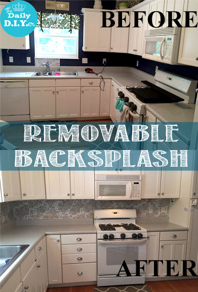 The Daily DIYer: Removable Back Splash