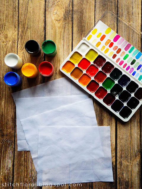 Fabric painting: paint vs watercolor