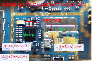 S3850 auto charging Water Damage Problem Remove This Red Mark Compunet. 