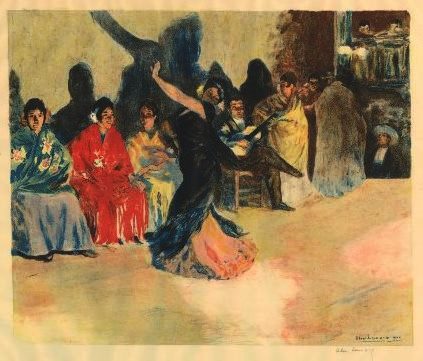 Alexandre Lunois La Danse Espagnole or Les Panaderos 1905 Lithographie