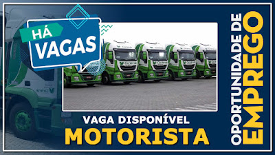 Vaga para Motorista carreteiro