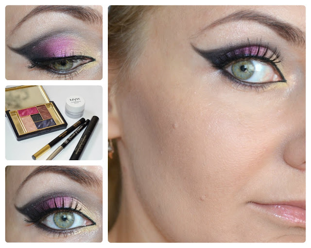 Макияж с Pure Color Five Color Eyeshadow Palette Коллекция Violet Underground от Estee Lauder