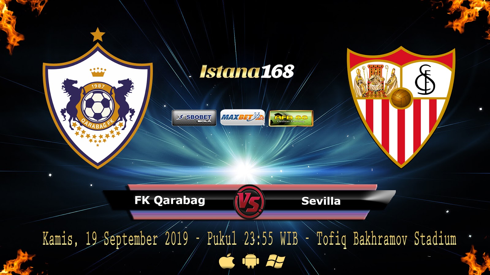 Prediksi FK Qarabag Vs Sevilla 19 September 2019
