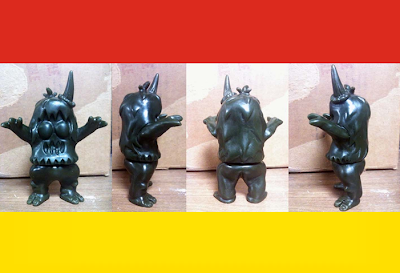 The Ugly Unicorn Vinyl Figure in Unpainted Red and Yellow Soft Japanese Vinyl by Rampage Toys