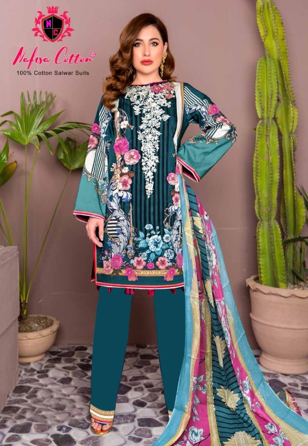 Nafisa Sahil vol 4 pakistani Cotton dress material catalog