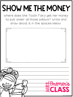 Tooth Fairy Activity Pack filled with fun activities to do with your students as they lose their teeth throughout the school year! Activities include Tooth Fairy certificates, graphing sheets, writing prompts, syllable sorting, ABC order, making words and more! #toothfairy #kindergarten #1stgrade #backtoschool