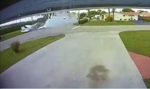 Shocking Video Of a Plane Falling On Top Of A Car Leaving 3 People Dead in South Florida