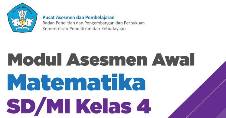 Modul Asesmen Diagnosis Awal Pembelajaran Matematika Kelas Iv Sd Mi Sang Pendidik