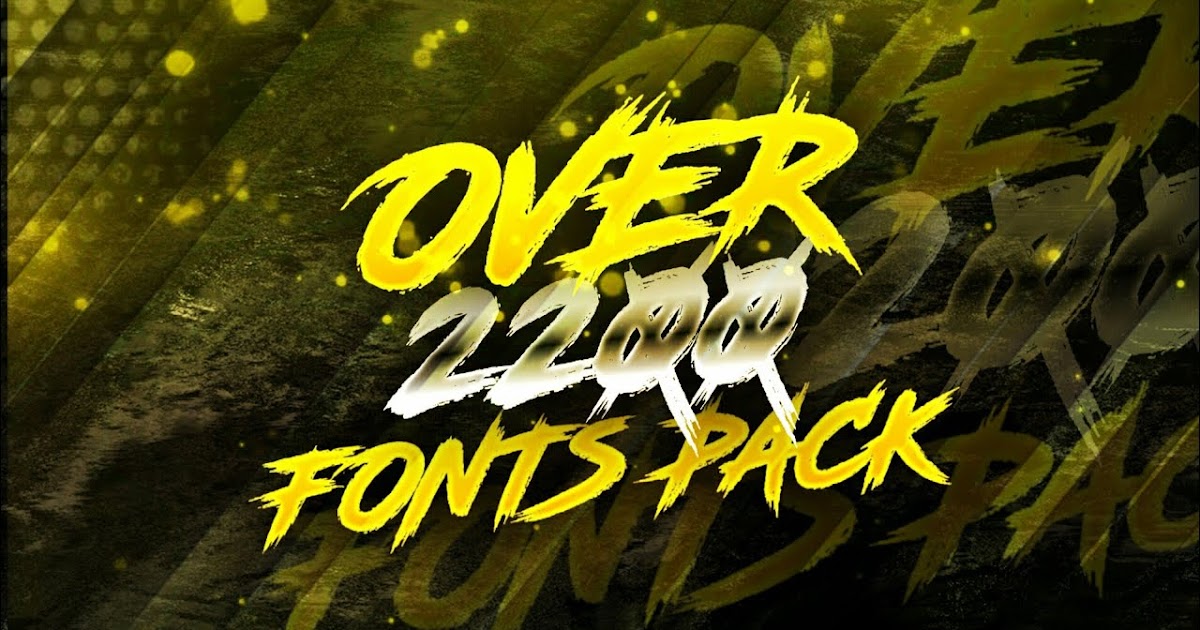 Over 2200+ Awesome Fonts Pack by nitzex GFX Fonts Pack 2200+ Gfx