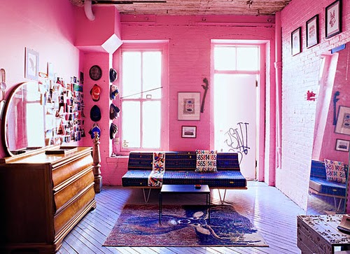 Fotos de salas color rosa - Salas con estilo