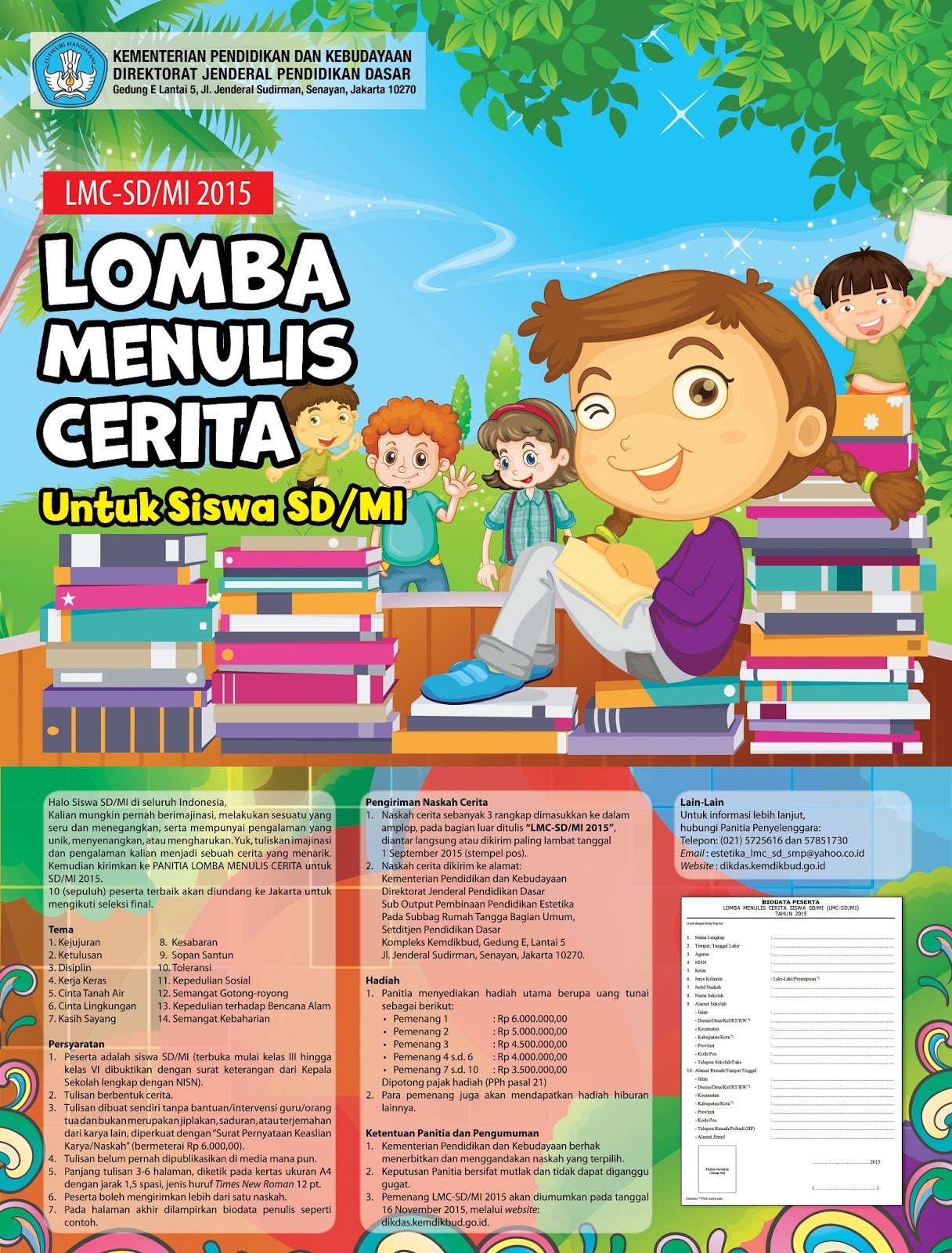 Operator Sekolah Kota Bogor: Ikut Lomba Menulis Cerita 2015, Yuk!
