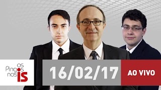 AO VIVO: Os Pingos nos Is (16/02/2017) com Reinaldo Azevedo na rádio Jovem Pan