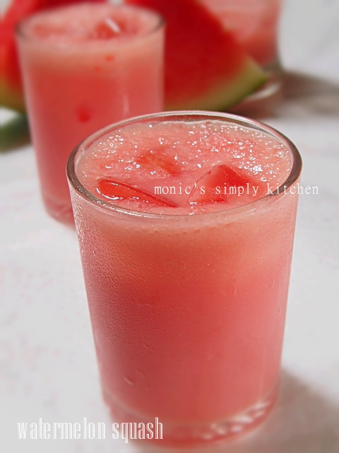 resep minuman semangka squash