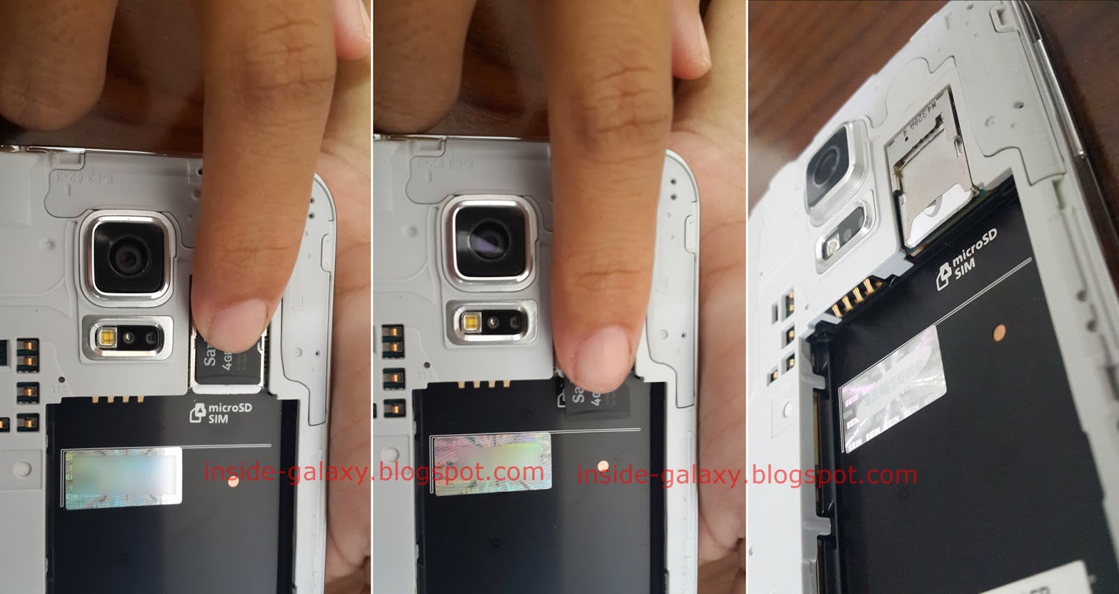 Inside Galaxy: Samsung Galaxy S5: How to or a SD card
