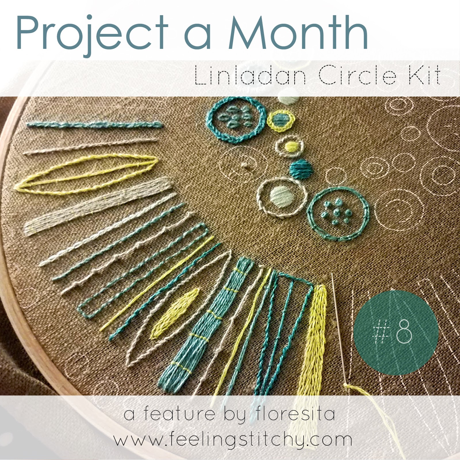feeling stitchy Project a Month Linladan Circle Kit