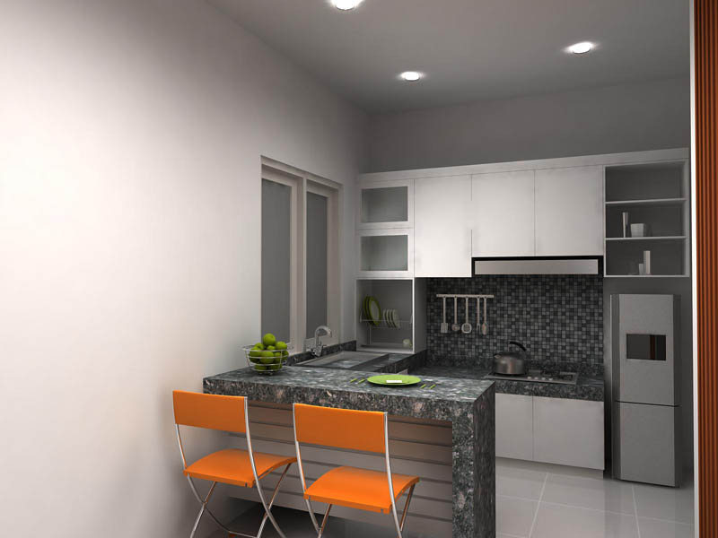 Desain Dapur Kecil Sederhana Namun Bergaya Modern