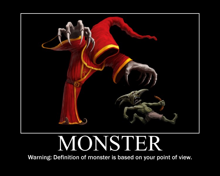Content warning all monsters. D&D meme.