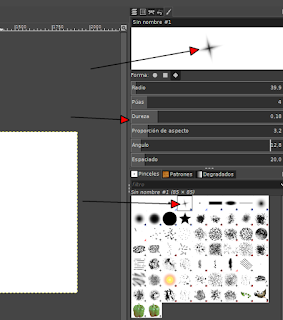 Crear un pincel con forma de estrella en Gimp