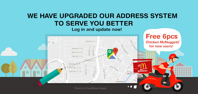 McDonald's Malaysia Online Delivery Free Chicken Nuggets