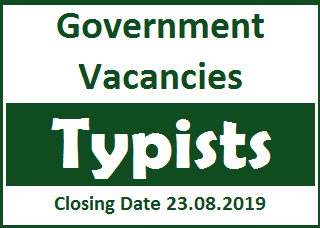 Government vacancies : Typists