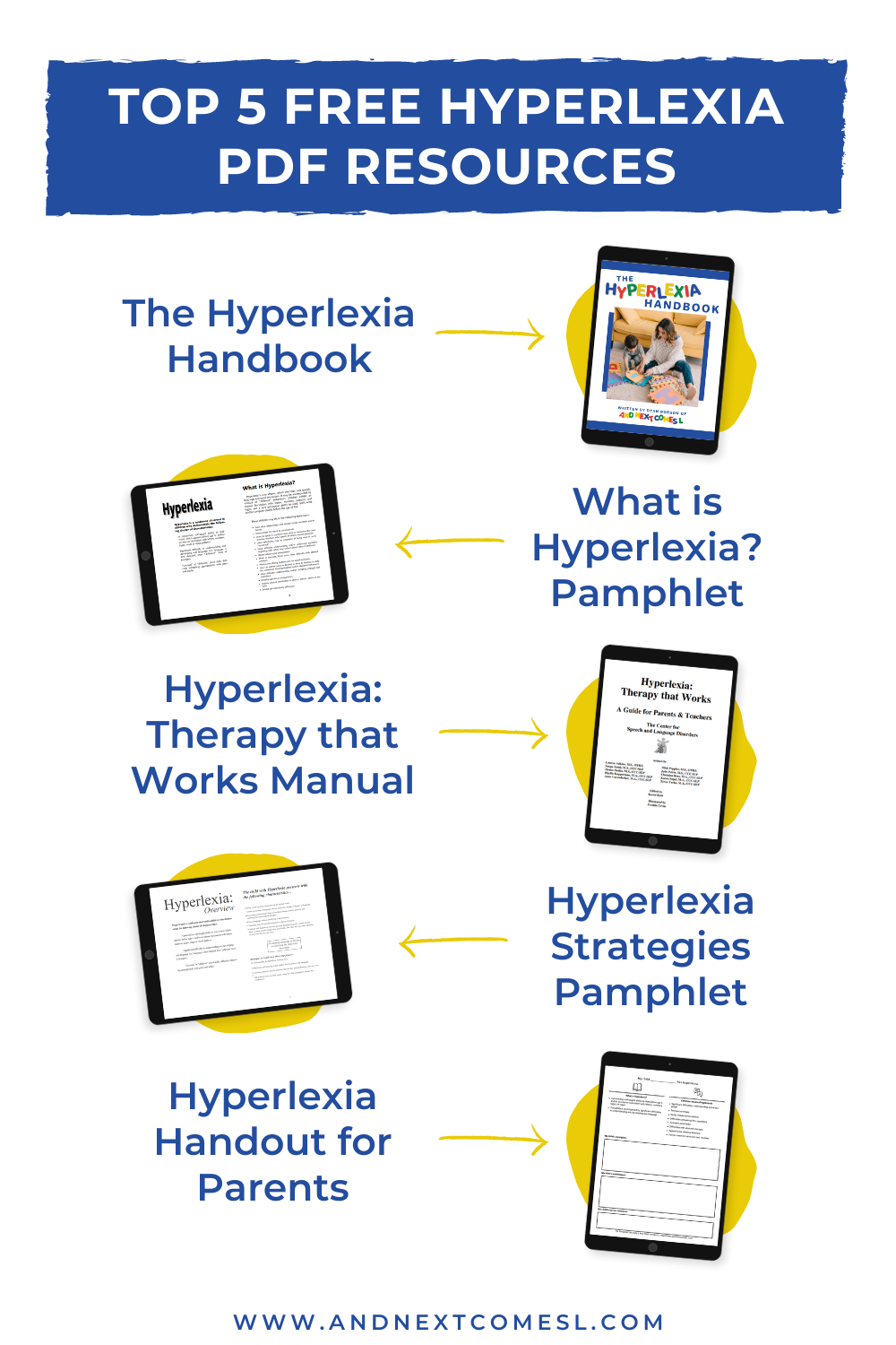 5 free must-have hyperlexia PDF resources for parents and teachers