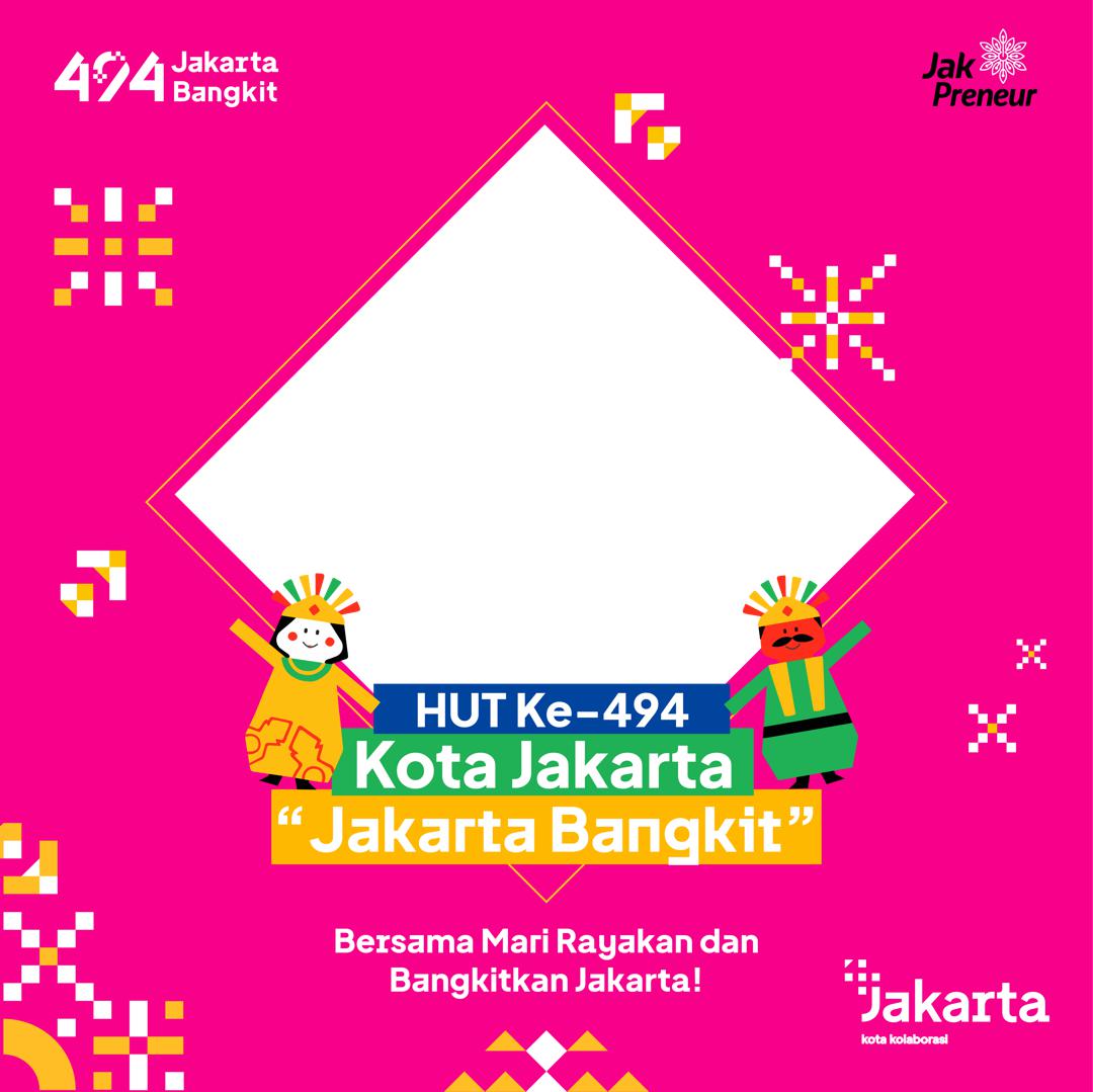 Link Background Bingkai Twibbon HUT Kota Jakarta 2021 - Pemprov DKI
