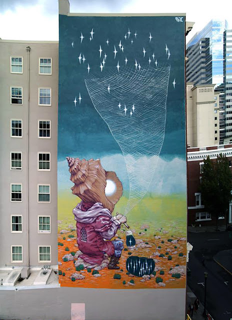 After Switzerland a few days ago, Rustam QBic is now in North America where he just landed in Portland for the always excellent Forest For The Trees project.