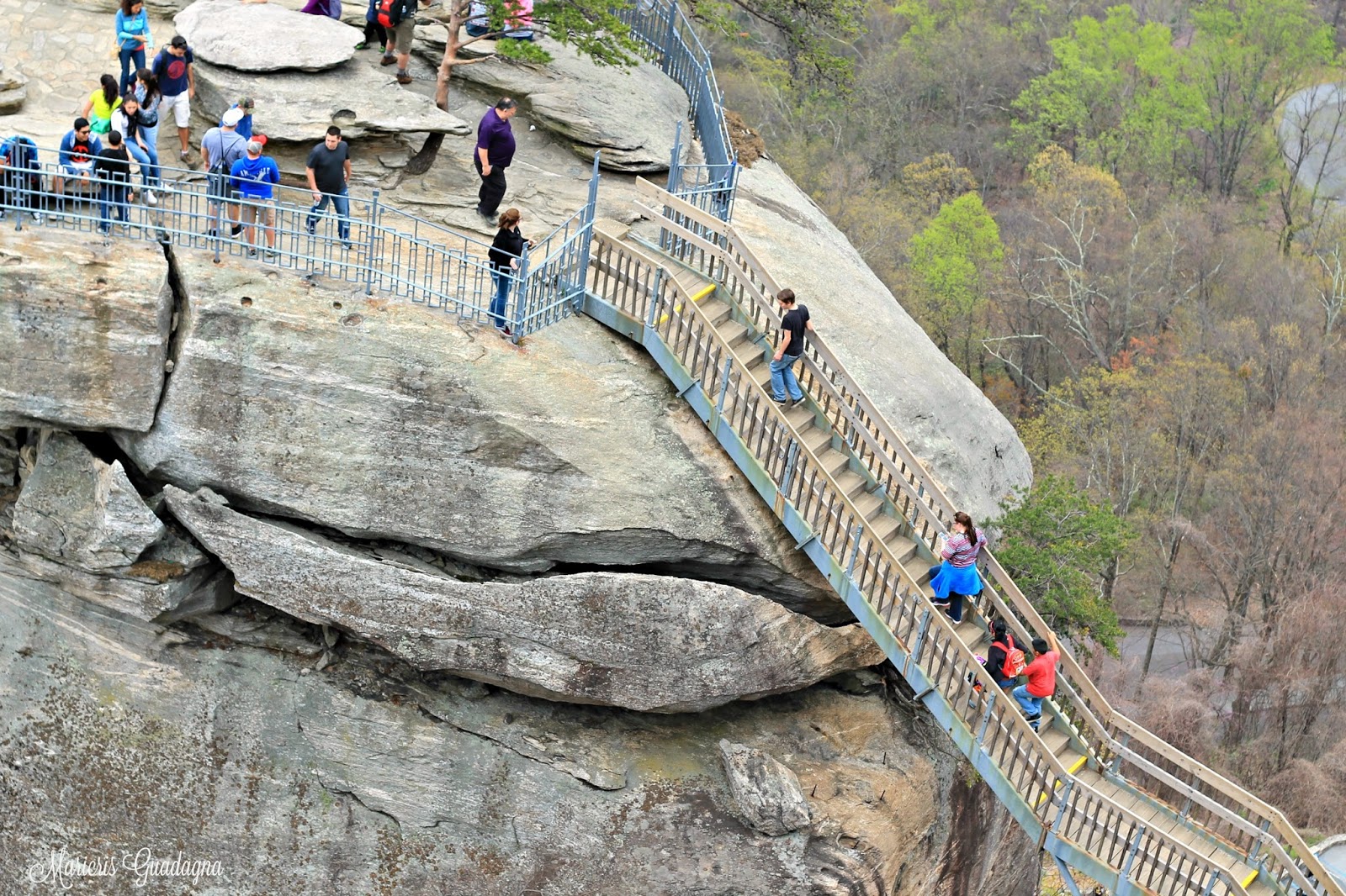 Zensible Mama A Breathtaking Climb On Top of Chimney Rock NC