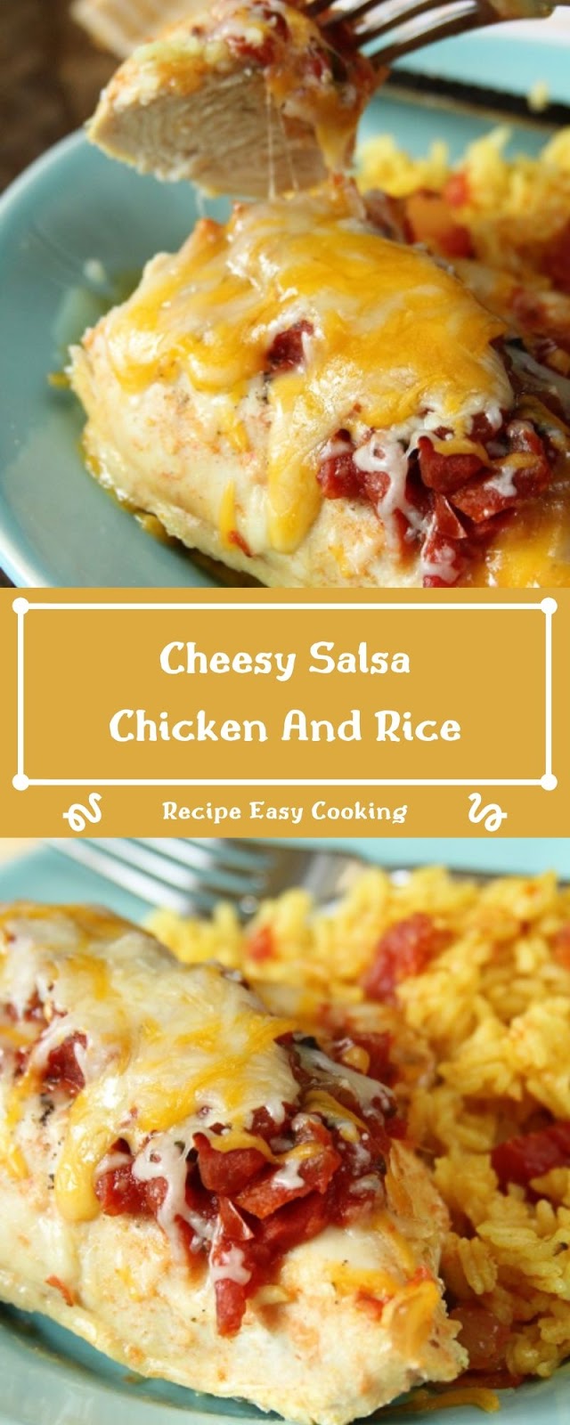 Cheesy Salsa Chicken And Rice