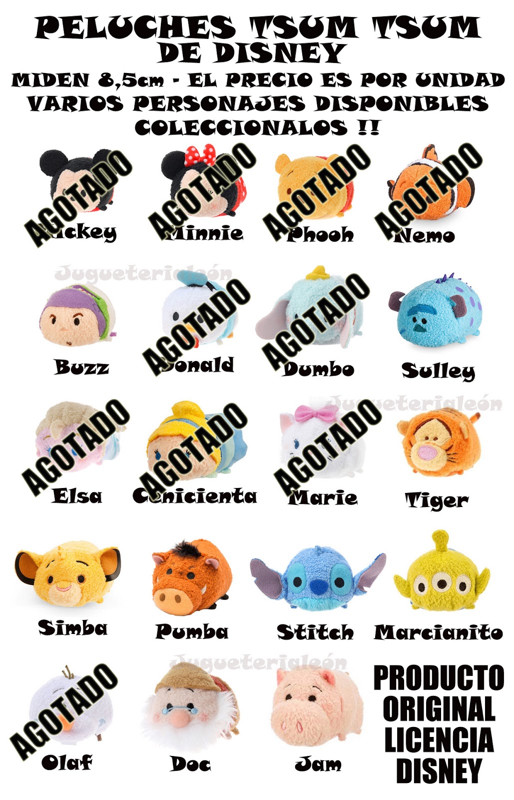 muñecos tsum tsum disney
