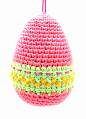 Amigurumi crochet cross stitch easter egg