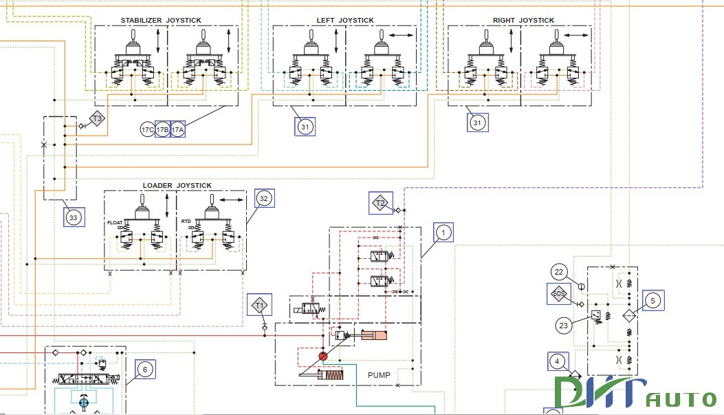Hydraulic Diagram 430E CATERPILLAR - Automotive Library