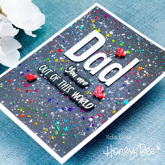 Simple, Father's Day Cards, Stencils, Honey Bee Stamps, Ink Blending, stamps, dies, card making, stamping, ilovedoingallthingscrafty, handmade card, how to, 