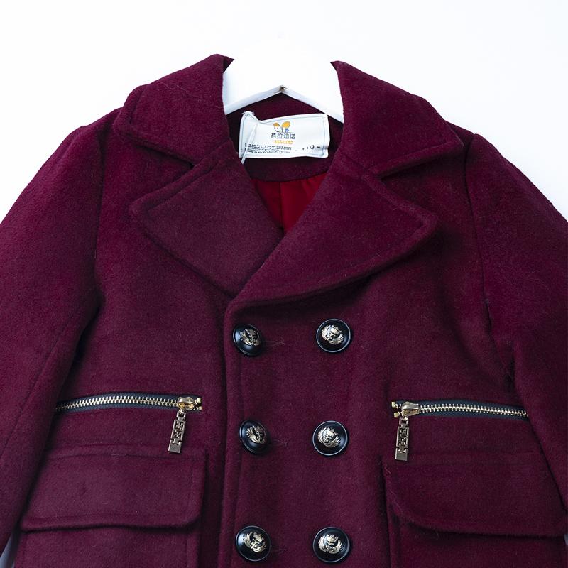 Áo Khoác Thu Đông Trẻ Em Dạ Tay Dài Phối Dây Kéo - BCOBI 157281 15 8 97