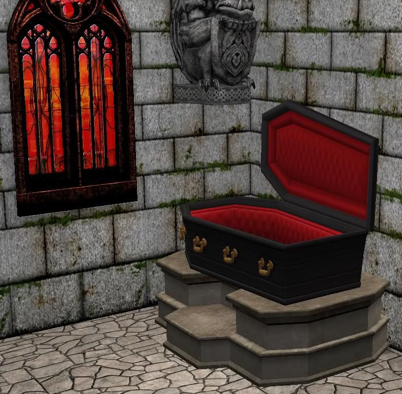 TheNinthWaveSims The Sims 2 Coffin Crib (Nightlife Required)