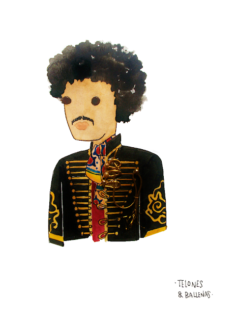 Retrato Jimi Hendrix 