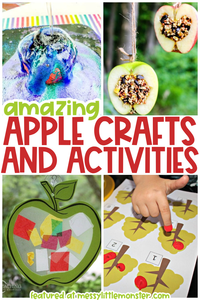 apple crafts and activities for kids
