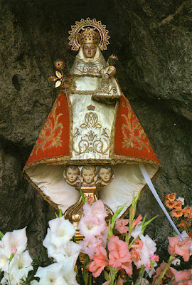 Virgen de Covadonga, postal de Alarde, 1989