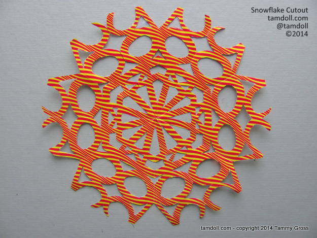 Tamdoll Snowflake Cutout Tutorial