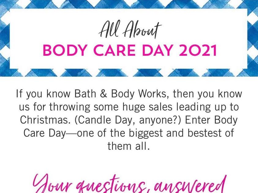 Life Inside the Page Bath & Body Works Body Care Day 2021