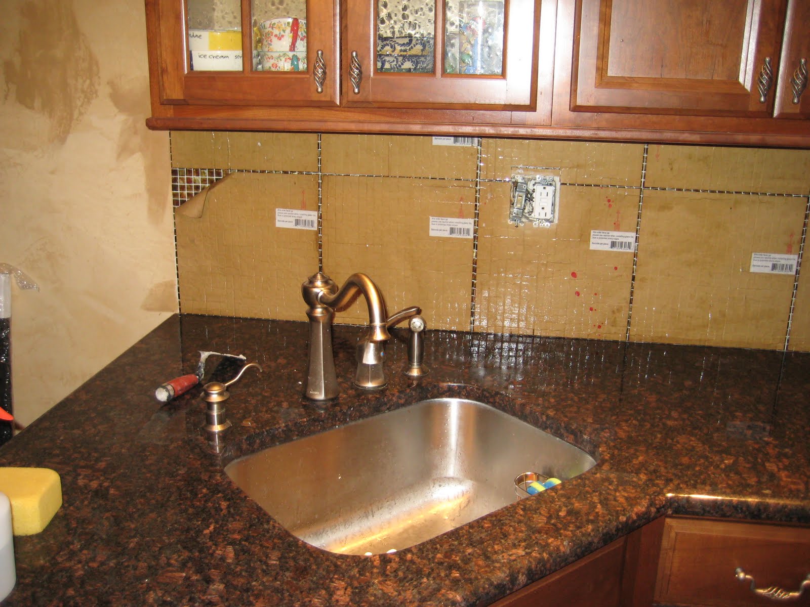 DS Tile and Stone Installations Paper Faced Glass Mosaic