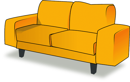 dibujo de sofa 