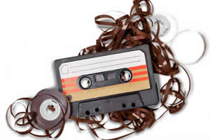 Audio cassette and tape