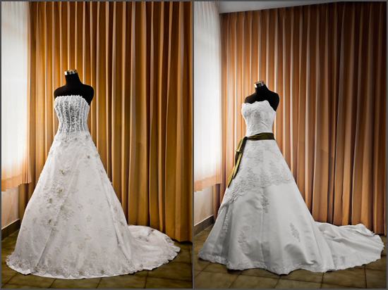 baju gaun pengantin minimalis